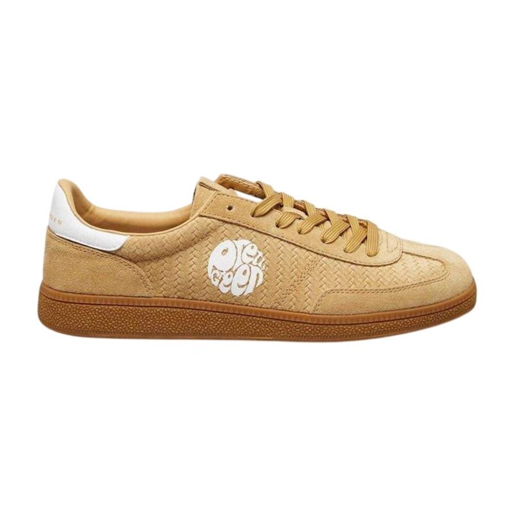 Pretty Green Mens Ramblas Suede Sneakers / Sand